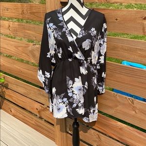 Torrid plus size floral blouse